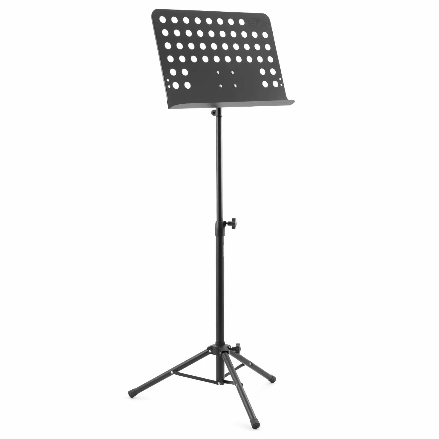 TIGER MUS7-BK Atril para música orquestal, atril para partituras totalmente ajustable - Negro